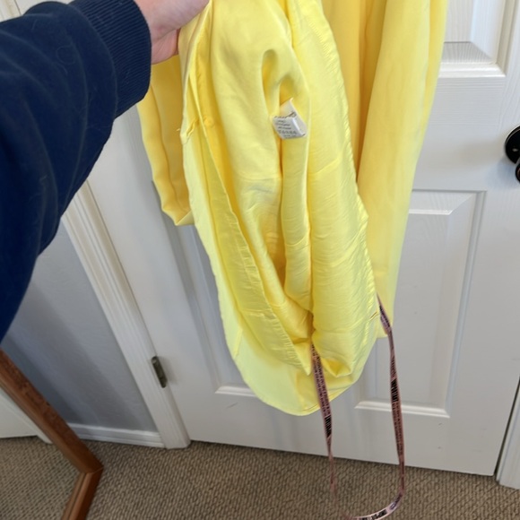 NWT House of CB Soren buttercup yellow cutout dress size L+ - Picture 11 of 14